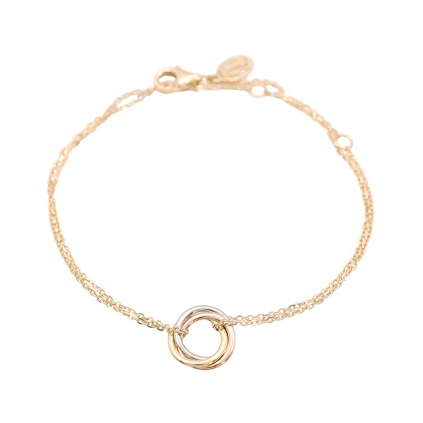 Cartier 卡地亞 Trinity手鏈 18K 三色三金 CRB6068118