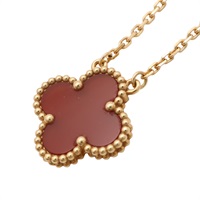Van Cleef & Arpels 梵克雅寶 Vintage Alhambra 項鍊 18K黃金 紅玉髓