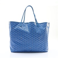 GOYARD 高雅德 Saint Louis GM 肩背包 藍色 Goyardine 帆布