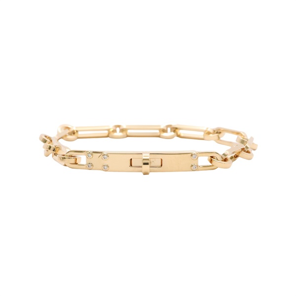 HERMES 愛馬仕 Kelly Chaine 手鏈 18K黃金 H218470B