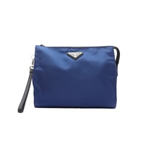 PRADA 普拉達 Re-Nylon 手拿包 藍色 尼龍帆布 2NE789
