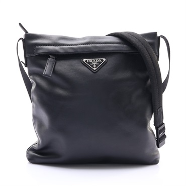 PRADA 普拉達 Grace 肩背包 黑色 牛皮 2VH055