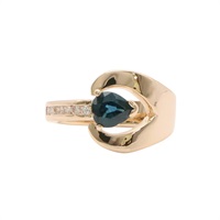 JEWELRY 無品牌珠寶 戒指 14K金 藍鋼玉 Sapphire 3.42g