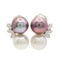 JEWELRY 無品牌珠寶 針式耳環 9K白金 珍珠 Pearl 13.9g