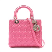 Dior 迪奧 Lady Dior Medium 兩用包 粉色 羊皮 CAL44551 CAL44551