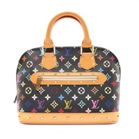 LOUIS VUITTON LV 路易威登 Alma 貝殼包 鉚釘 黑彩 原花帆布 M92646