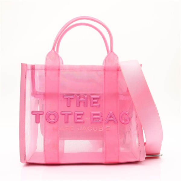 MARC JACOBS 馬克·雅各布斯 The Mesh Tote 兩用包 粉色 網布 牛皮 H005M06SP21
