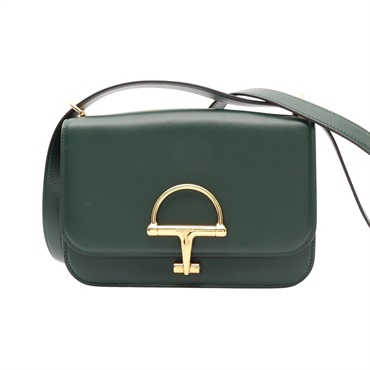 GUCCI 古馳 Siena Small 肩背包 綠色牛皮 846705