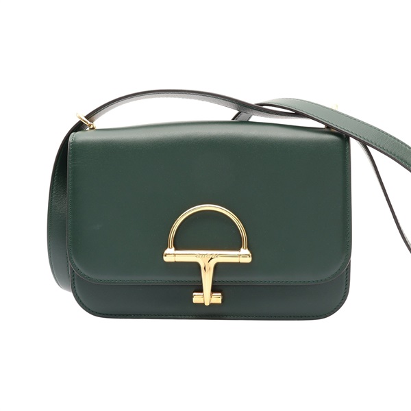 GUCCI 古馳 Siena Small 肩背包 綠色牛皮 846705