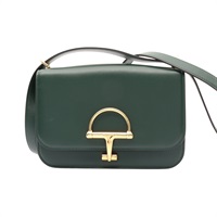 GUCCI 古馳 Siena Small 肩背包 綠色牛皮 846705