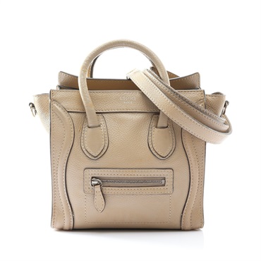 CELINE 賽琳 Nano Luggage 兩用包 灰色 牛皮 168243LUG.03UN