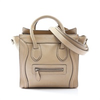CELINE 賽琳 Nano Luggage 兩用包 灰色 牛皮 168243LUG.03UN