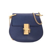 Chloe 克羅伊 Mini Drew 肩背包 藍色牛皮 3S1032 944 706