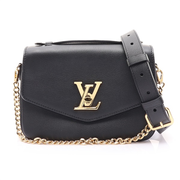 LOUIS VUITTON LV 路易威登 Oxford Lockme 兩用包 黑色 牛皮 M22735