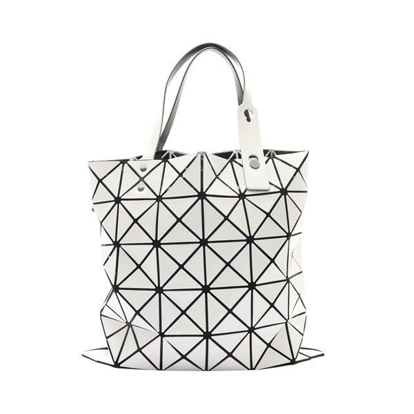 BAO BAO ISSEY MIYAKE 三宅一生 LUCENT 托特包 肩背包 白色 PVC塗層帆布 BB55-AG053