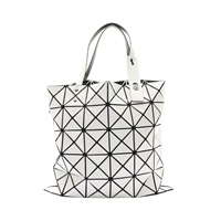 BAO BAO ISSEY MIYAKE 三宅一生 LUCENT 托特包 肩背包 白色 PVC塗層帆布 BB55-AG053