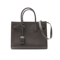 SAINT LAURENT 聖羅蘭 Sac de Jour 兩用包 深灰色 牛皮 無鑰匙 421863