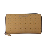 BURBERRY 巴寶莉 Renfrew綠色洞洞 拉鏈長夾 萊姆黃綠色 牛皮 3902823