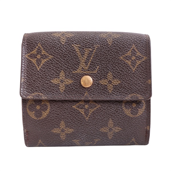 LOUIS VUITTON LV 路易威登 三折短夾 棕色 原花帆布 M61652