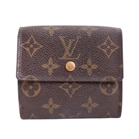LOUIS VUITTON LV 路易威登 三折短夾 棕色 原花帆布 M61652