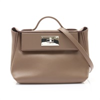 HERMES 愛馬仕 24/24 - 21 肩背包 大象灰色 Evercolor 牛革 Swift 牛革 銀釦 W刻 H082153CK