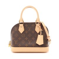 LOUIS VUITTON LV 路易威登 Alma BB 艾瑪包 两用包 棕色 原花帆布 M46990
