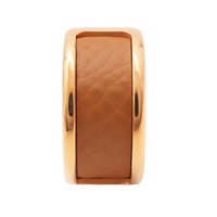 HERMES 愛馬仕 Olympe Ear Cuff 耳骨夾 金棕色 Epsom牛皮 金色鍍金 H500177FD37
