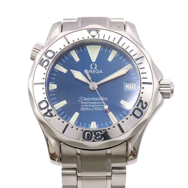 Omega 歐米茄 海馬300 機械腕錶 電光藍表面 不鏽鋼錶帶 2253.80.00