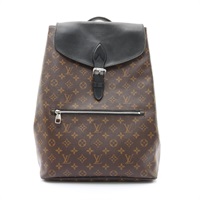 LOUIS VUITTON LV 路易威登 Palk 後背包 棕色 Macassar 原花帆布 M40637