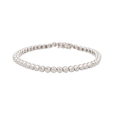 JEWELRY 無品牌珠寶 18K白金 鑽石 手鏈 750WG 10.85g