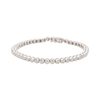 JEWELRY 無品牌珠寶 18K白金 鑽石 手鏈 750WG 10.85g