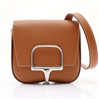 HERMES 愛馬仕 Della Cavalleria 肩背包 金棕色 Epsom 牛革 Y刻 H085367CK