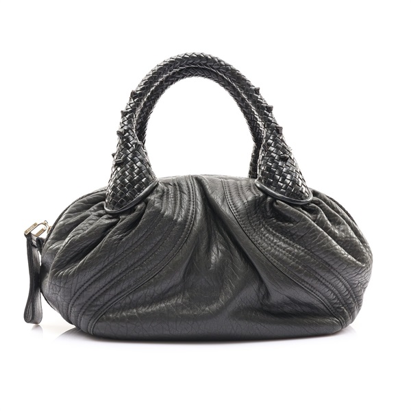 FENDI 芬迪 Baby Spy 手提包 黑色 牛皮 8BL078