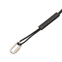 HERMES 愛馬仕 Curiosite 長鏈 黑色皮革 金屬