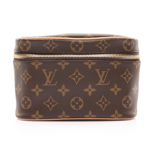 LOUIS VUITTON LV 路易威登 Nice Mini 化妝包 手提包 棕色 原花帆布 M44495