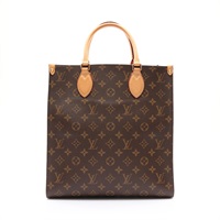 LOUIS VUITTON LV 路易威登 Sac Plat PM 手提包 棕色 原花帆布 缺背帶 M46263