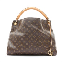 LOUIS VUITTON LV 路易威登 Artsy MM 肩背包 棕色 原花帆布 M40249