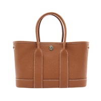 HERMES 愛馬仕 Neo Garden 23 手提包 金棕色 牛皮 G刻 銀釦 H086422CK37