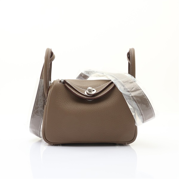 HERMES 愛馬仕 Mini Lindy 琳蒂包 大象灰 Clemence牛皮 G刻 銀扣 H085956CK