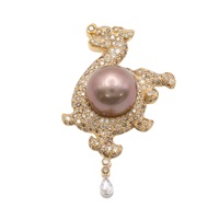 JEWELRY 無品牌珠寶 墜子 珍珠 鑽石 18K黃金