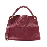LOUIS VUITTON LV 路易威登 Artsy MM 肩背包 紅色 原花壓紋 牛皮 M94047