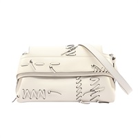TOD'S 托德斯 Wave Leather Pouch Mini 肩背包 白色 牛皮 XBWWAVPI100WPEB001