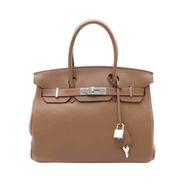 HERMES 愛馬仕 Birkin 30 柏金包 手提包 棕色 Togo牛皮 口M刻 銀扣