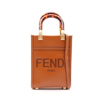 FENDI 芬迪 Mini Sunshine 兩用包 棕色 牛皮 8BS051