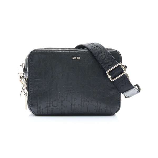 Dior 迪奧 Oblique Galaxy Messenger Pouch 肩背包 黑色 牛皮 2ESBC119VPD