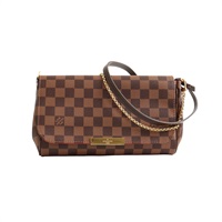 LOUIS VUITTON LV 路易威登 Favorite MM 肩背包 棕色 棋盤格帆布 N41129
