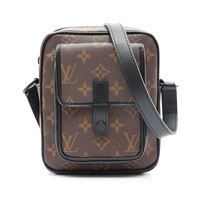 LOUIS VUITTON LV 路易威登 Christopher 肩背包 棕色 原花帆布 M69404