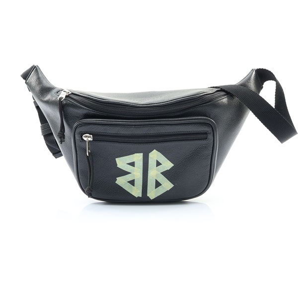 BALENCIAGA 巴黎世家 Explorer Tape Logo 腰包 黑色 牛皮 529550 1000