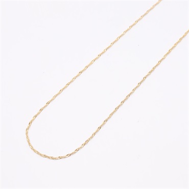 JEWELRY 無品牌珠寶 細麻花 項鍊 14K黃金 585YG 1.1g