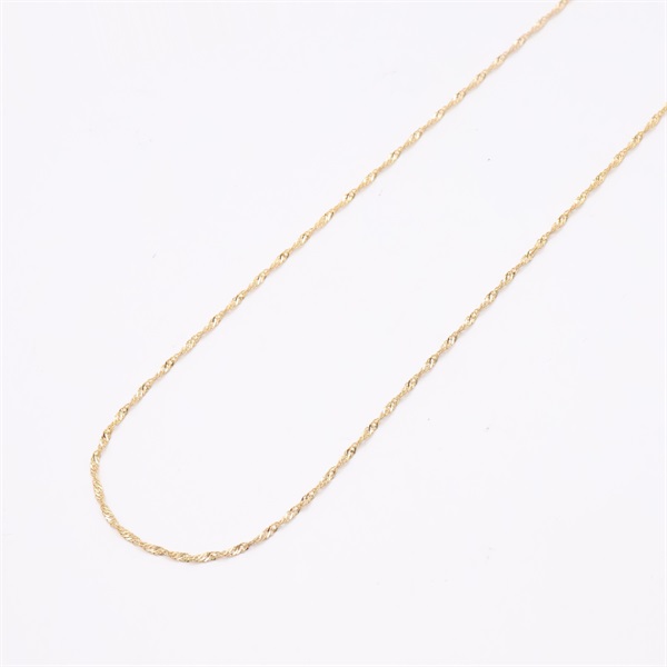 JEWELRY 無品牌珠寶 細麻花 項鍊 14K黃金 585YG 1.1g